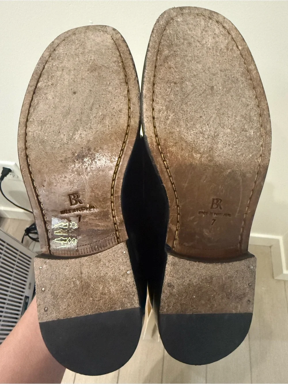 Banana Republic Black Leather Women's Penny Loafers